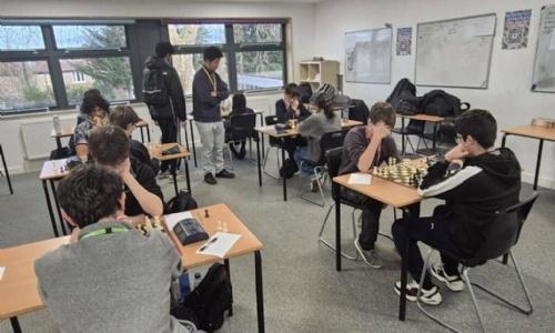 Chess tournament with several players playing one another